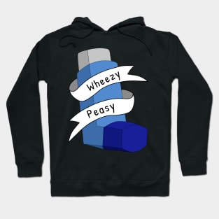 Wheezy Peasy Asthma Awareness Pun Hoodie